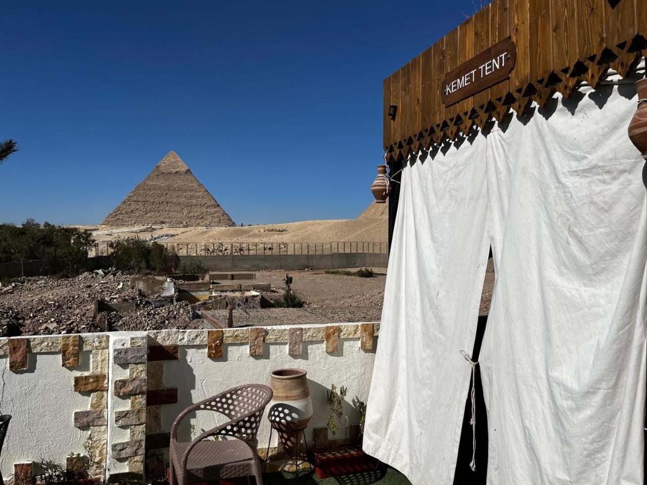 Kemet Pyramids Room View Kairo Eksteriør bilde